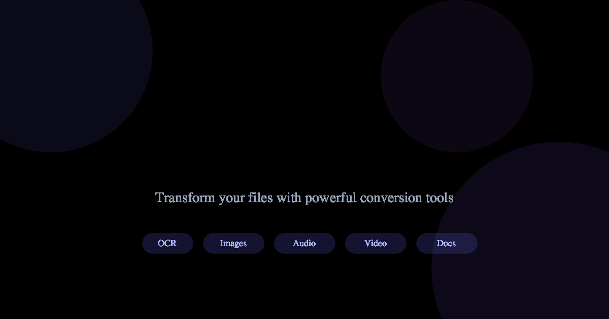 FileForge - Convert Files, Extract Text, Transform Media
